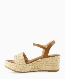 Sandalen^Unisa Sandaal Met Hak Kebek_Mar Bruin