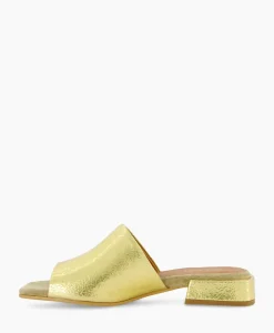 Sandalen^Via Vai Sandaal Met Hak Gigi Luna Goud