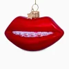 Lifestyle^Vondels Kerstbal Lippen Rood