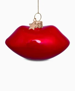 Lifestyle^Vondels Kerstbal Lippen Rood