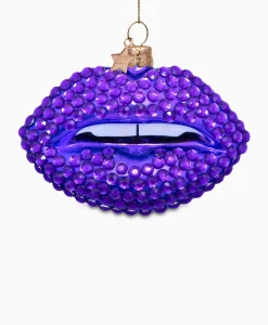 Lifestyle^Vondels Kerstbal Lippen Paars