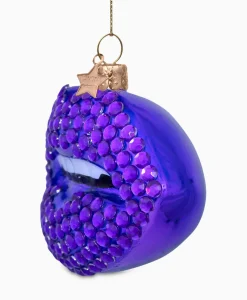 Lifestyle^Vondels Kerstbal Lippen Paars
