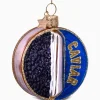 Lifestyle^Vondels Kerstbal Potje Kaviaar Blauw