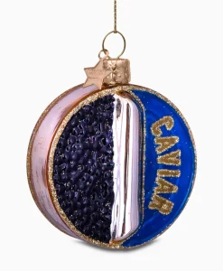 Lifestyle^Vondels Kerstbal Potje Kaviaar Blauw