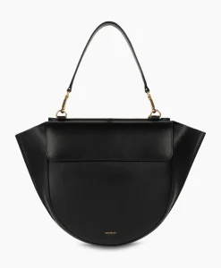 Tassen^Wandler Crossbody Tas Hortensia Medium Zwart