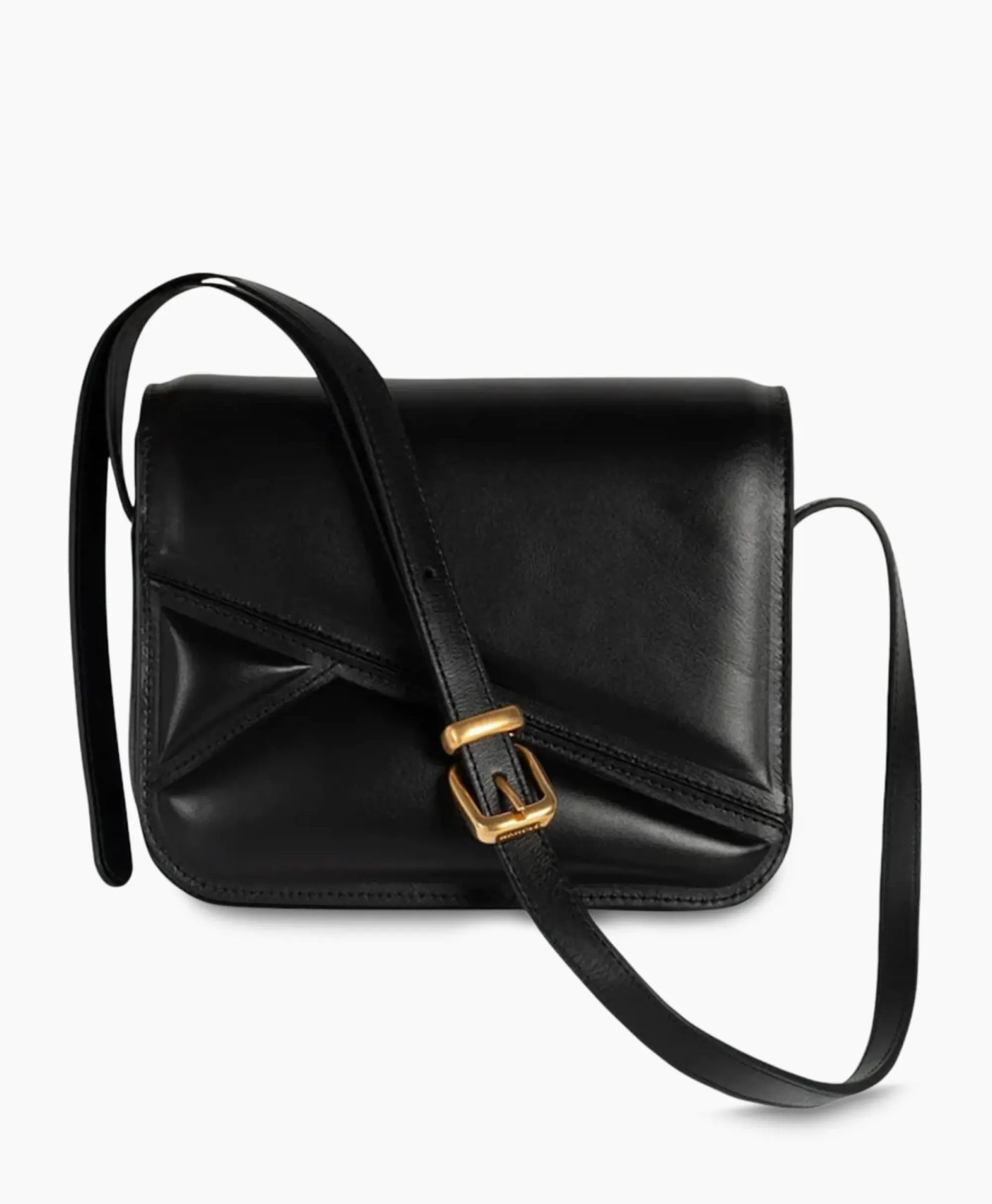 Tassen^Wandler Crossbody Tas Oscar Trunk Medium Zwart