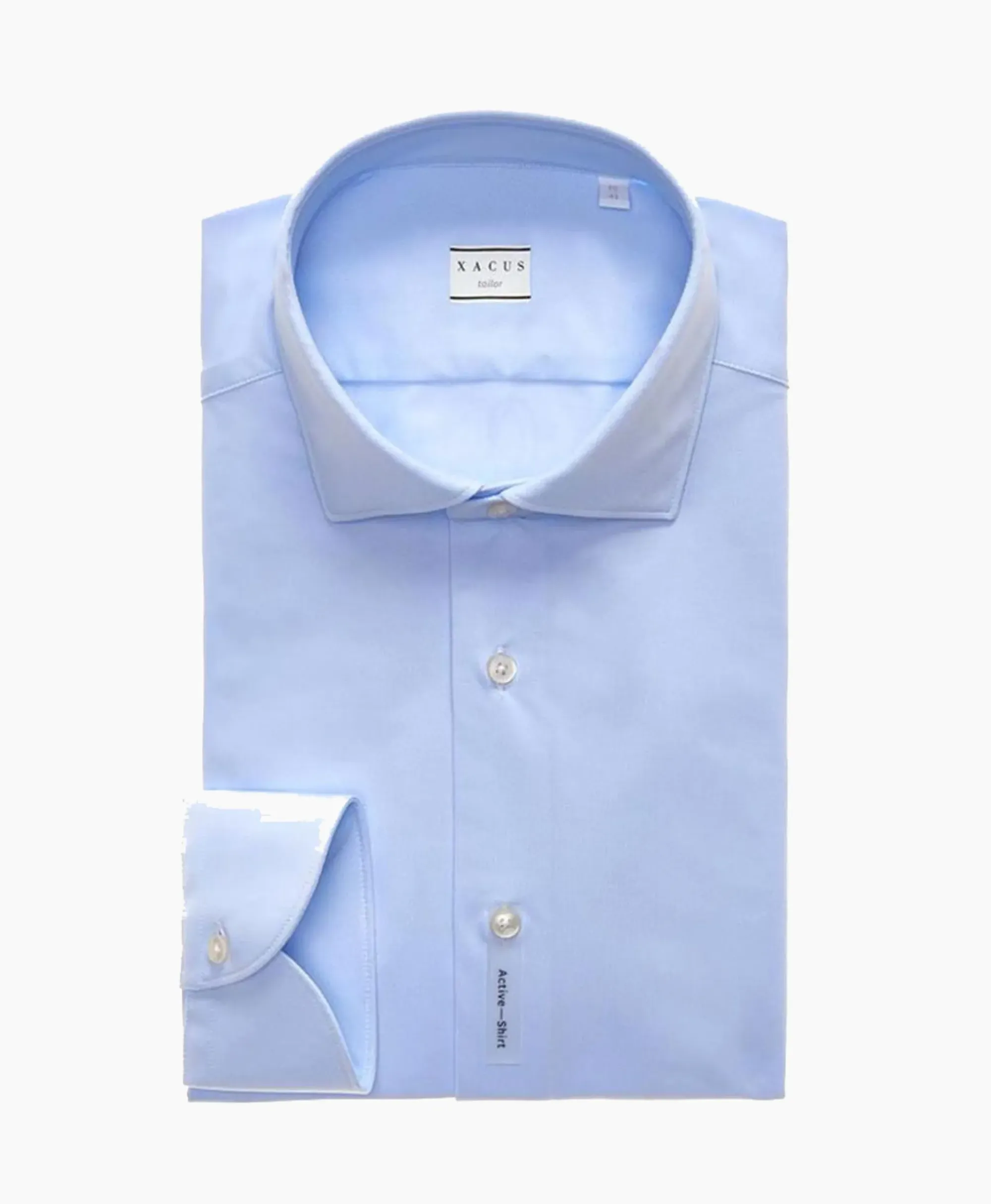 Overhemden^Xacus Active Shirt Licht Blauw