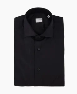 Overhemden^Xacus Tailor Fit Shirt Zwart