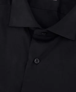 Overhemden^Xacus Tailor Fit Shirt Zwart