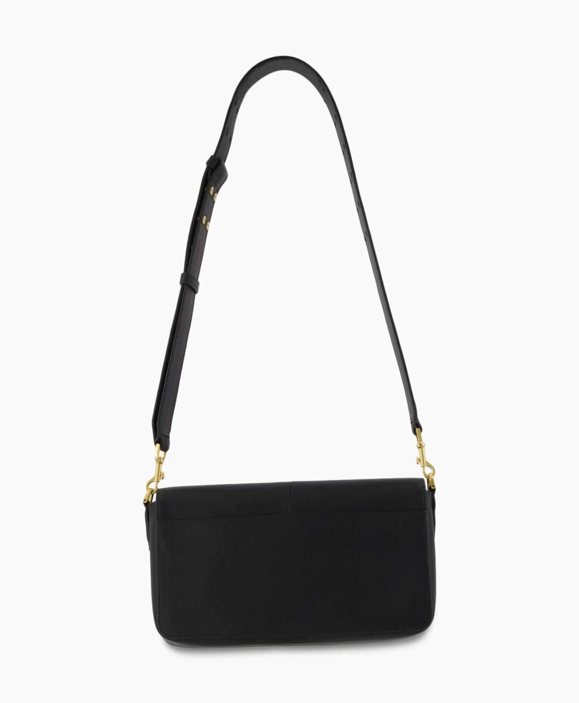 Tassen^Zadig & Voltaire Zadig & Voltaire Crossbody Tas Borderline Daily Grained Leath Zwart