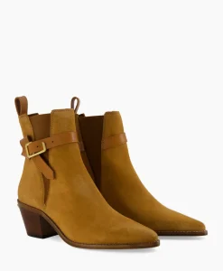 Laarzen^Zadig & Voltaire Zadig & Voltaire Enkellaars Tyler Cecilia Suede Bruin