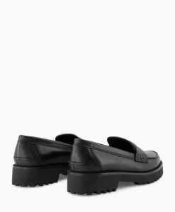 Instappers^Zadig & Voltaire Zadig & Voltaire Loafer Joecassin Semy-Shiny Calfskin Zwart