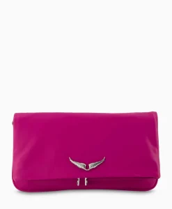 Tassen^Zadig & Voltaire Zadig & Voltaire Schouder / Hand Tas Rock Eternal Smooth Calfskin Paars