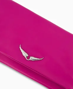 Tassen^Zadig & Voltaire Zadig & Voltaire Schouder / Hand Tas Rock Eternal Smooth Calfskin Paars