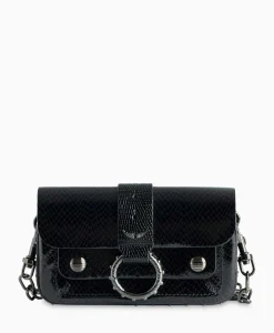 Tassen^Zadig & Voltaire Zadig & Voltaire Schouder / Hand Tas Kate Wallet Glossy Wild Emboss Zwart
