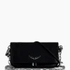 Tassen^Zadig & Voltaire Zadig & Voltaire Schouder / Hand Tas Rock Eternal Smooth Calfskin Zwart