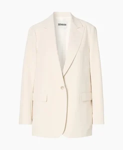 Blazers^Zenggi Blazer Cool Panama Off White