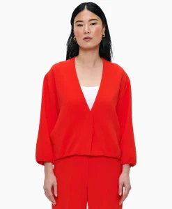 Blazers^Zenggi Blazer Pofmouw Rood