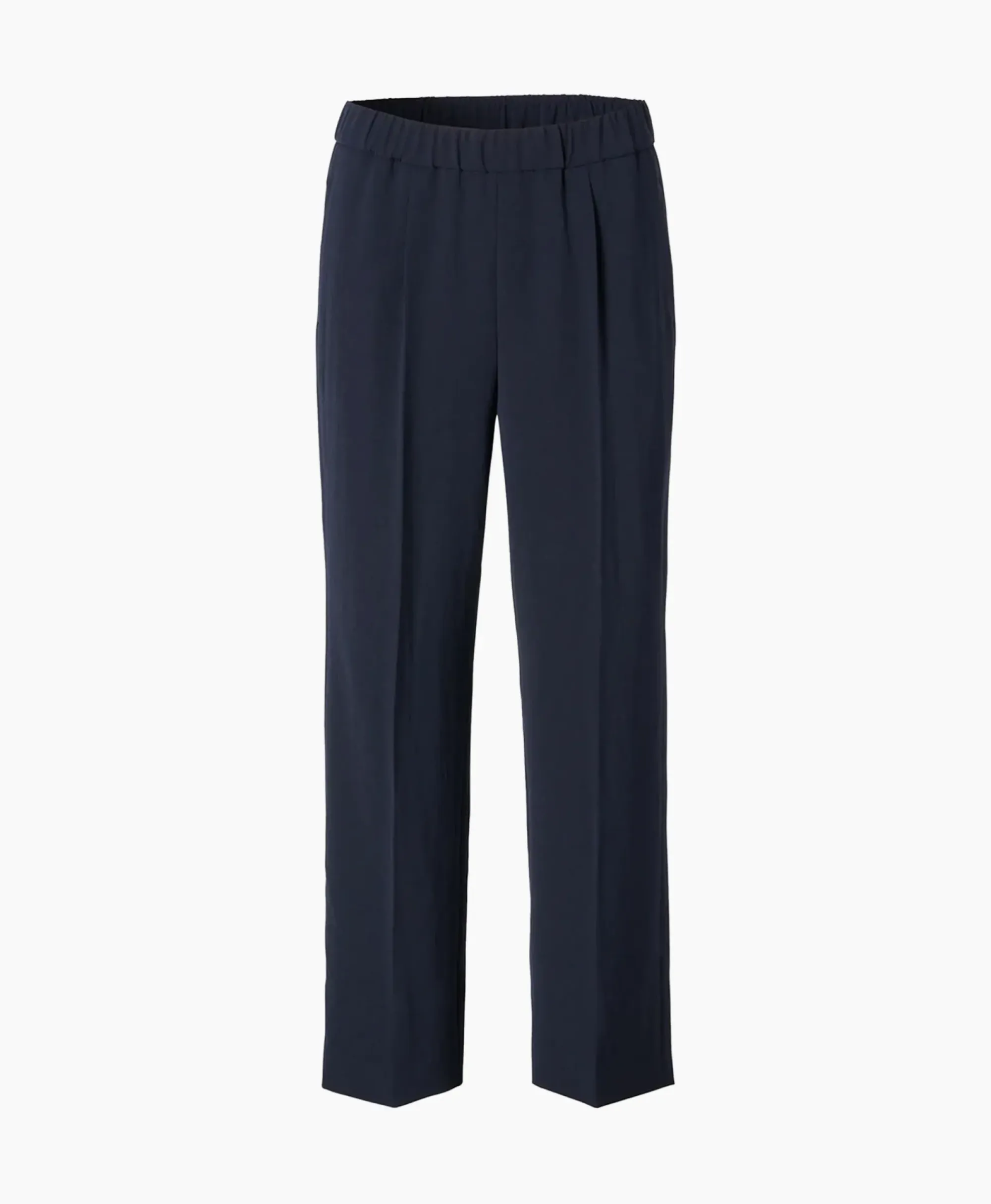 Broeken^Zenggi Chino Japanese Crepe Relaxed Donker Blauw