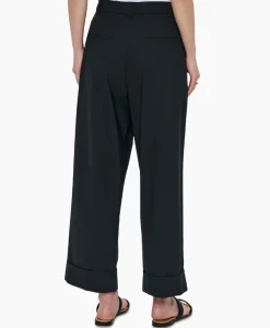 Broeken^Zenggi Pantalon Tropical Wool Straight Zwart