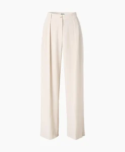 Broeken^Zenggi Pantalon Wide Pleated Off White