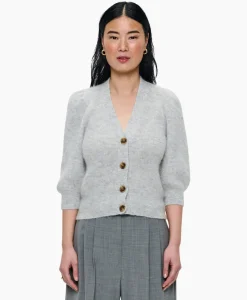 Vesten^Zenggi Vest Cropped 3/4 Sleeve Licht Grijs