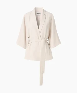 Vesten^Zenggi Vest Japanse Crepe Kimono Off White